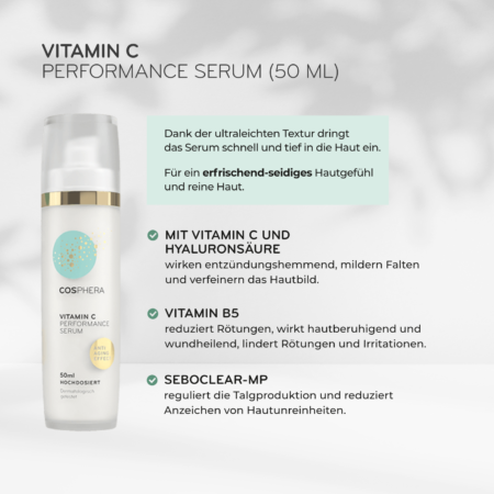 Vitamin C Serum reduziert Hautunreinheiten