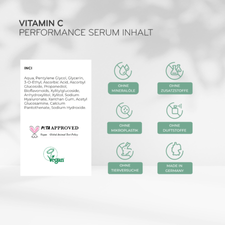 Inhaltsstoffe Vitamin C Serum von COSPHERA