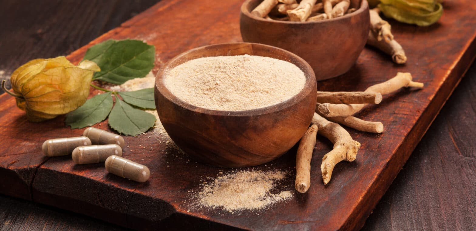 AShwagandha Kapseln und Pulver